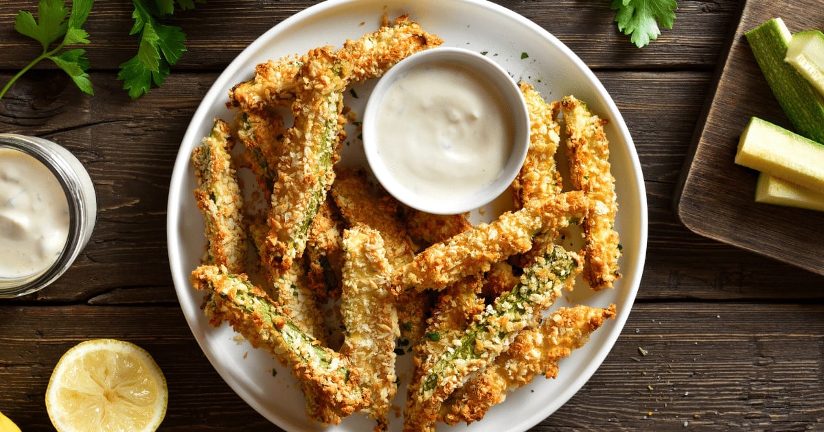 Palitos de abobrinha na air fryer: aprenda essa receita prática e crocante para o aperitivo de sábado