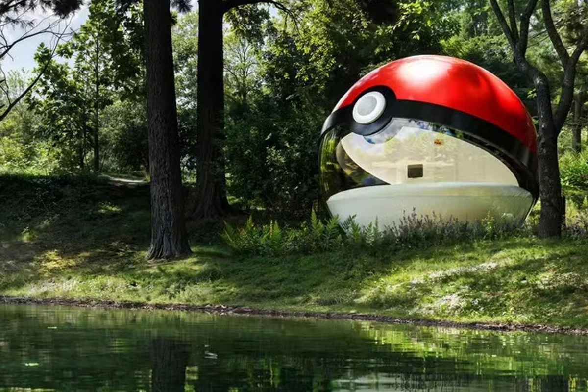 Ilha paradisíaca no Japão ganha cabana em formato de pokebola; veja