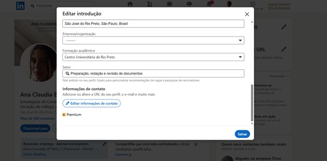 Como personalizar a URL do LinkedIn para facilitar buscas e candidaturas
