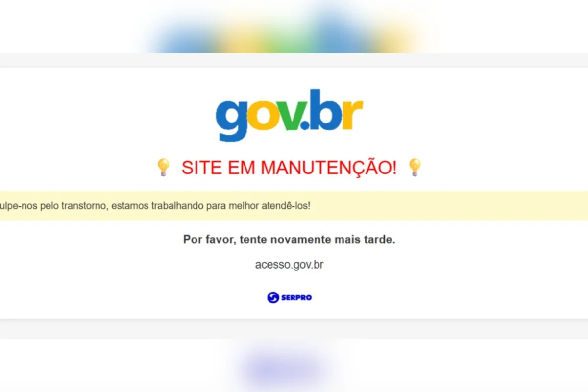 Usuários relatam instabilidade no gov.br nesta segunda (28/9)