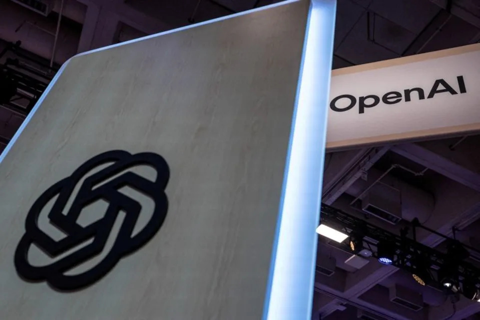 FILE PHOTO: An OpenAI logo is displayed at Moscone Center during the Dreamforce 2026 technology summit in San Francisco, California, US, September 17, 2026. REUTERS/Carlos Barria/File Photo · Reuters