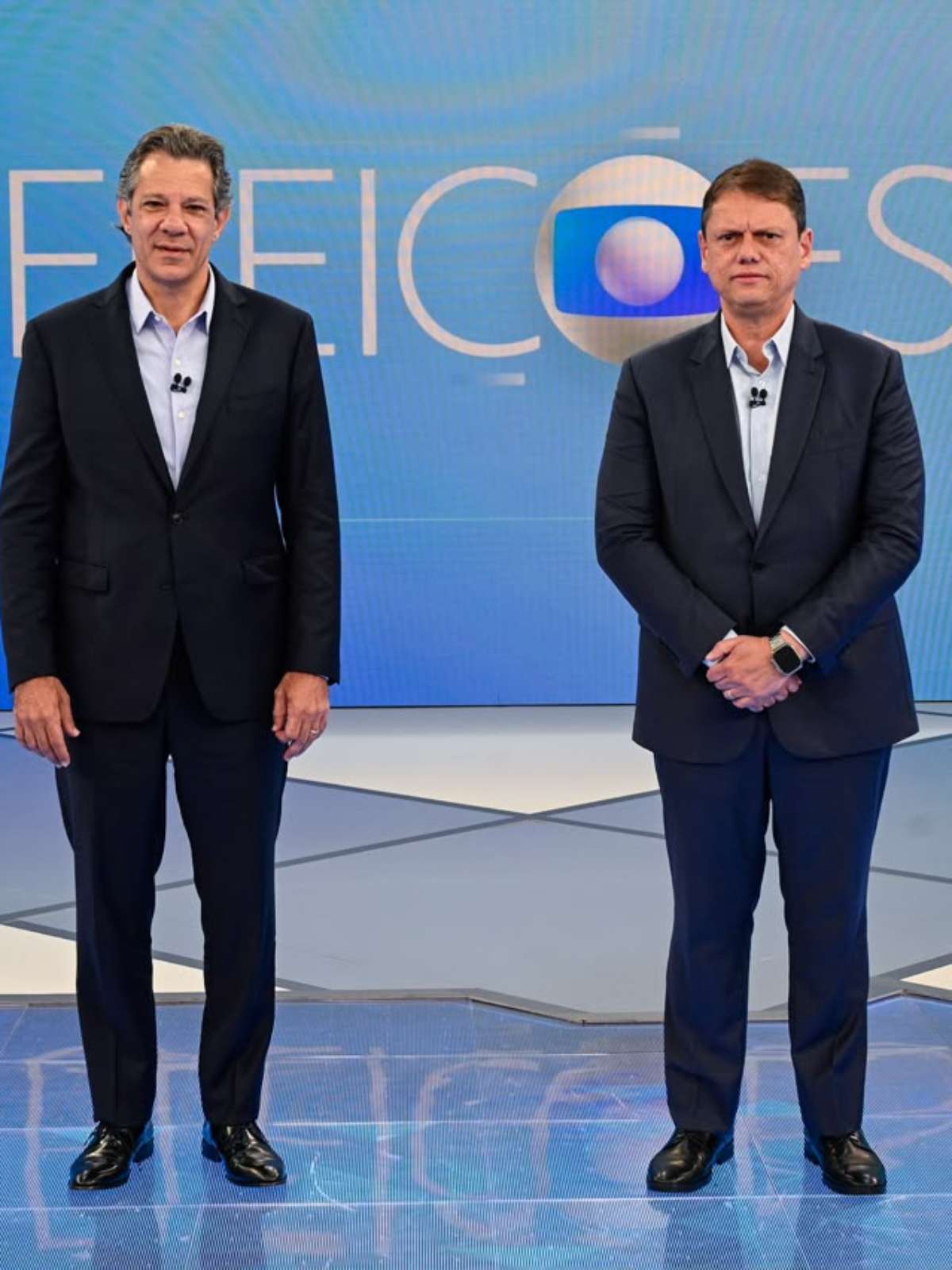 Segurança pública domina primeiro bloco de debate entre Tarcísio e Haddad na Globo; acompanhe ao vivo