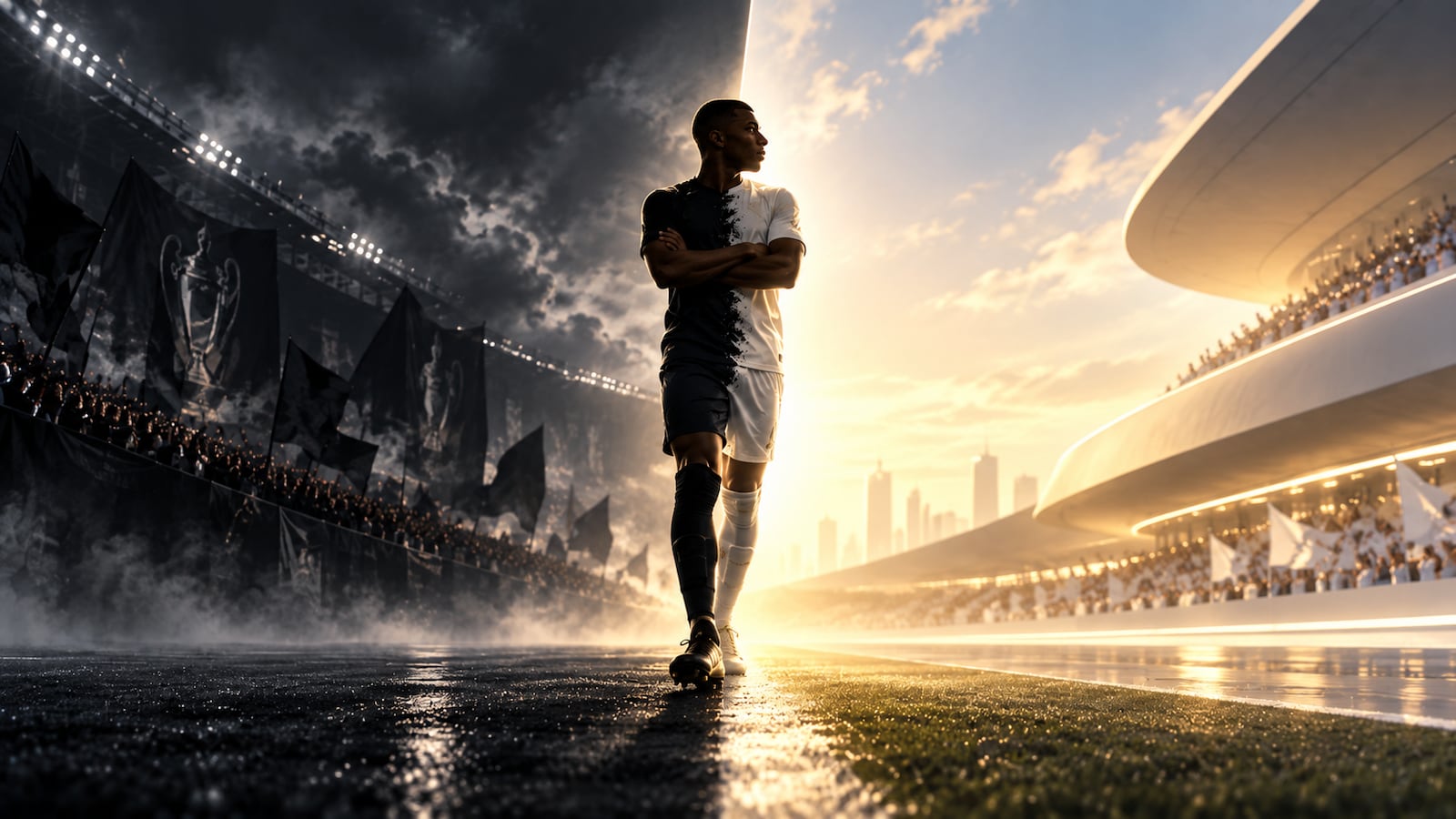 20 anos depois, Mbappé ganhou um novo parceiro Imagem gerada por IA/DALL-E 3