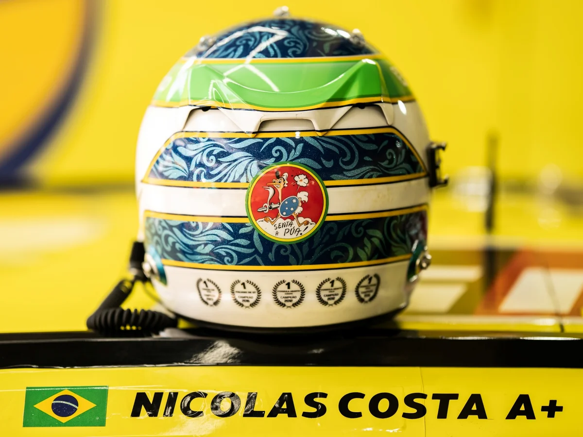 Stock Car: Nicolas Costa homenageia avô no capacete na etapa de Brasília