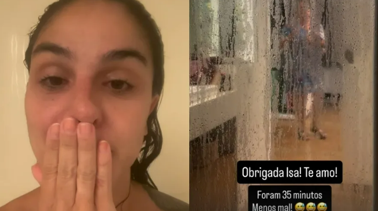 Noiva de Fábio Porchat fica presa dentro de box do banheiro e chama sogra para ajudá-la: 'Humilhação'