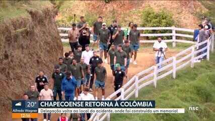 Chapecoense retorna ao local do acidente para inauguração de um memorial