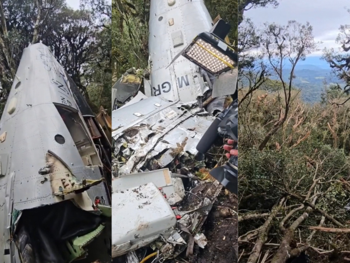 Cabine destruída, cauda partida, árvores arrancadas: o que mostram os destroços do helicóptero de Rick