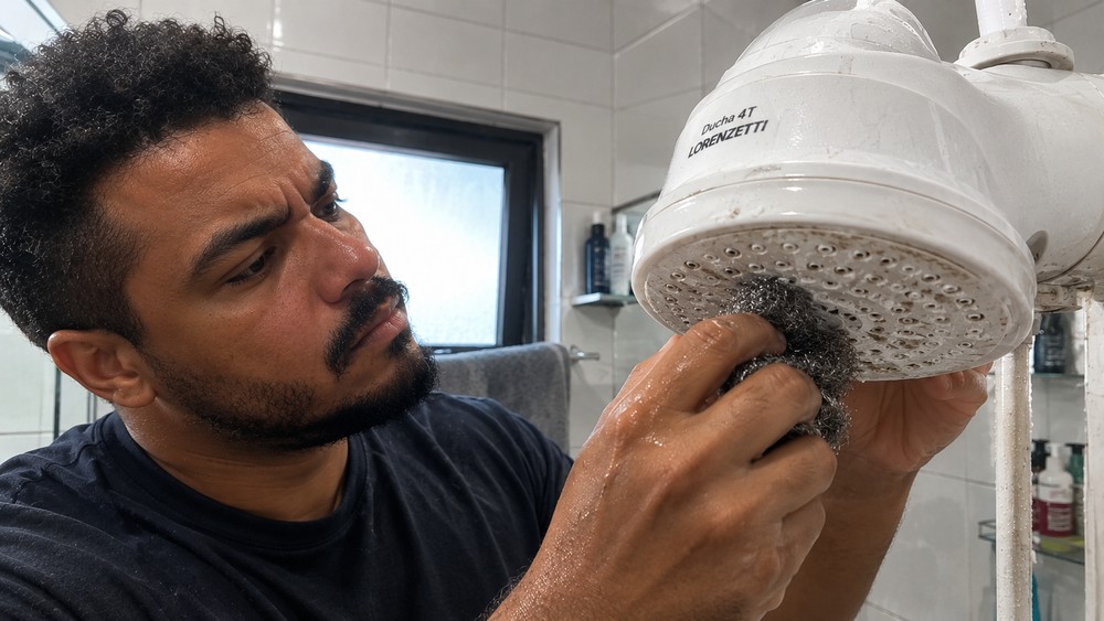 Uma sujeira mais resistente pode dar a impressão de que é preciso usar algo mais agressivo para removê-la — Foto: Imagem gerada por IA
