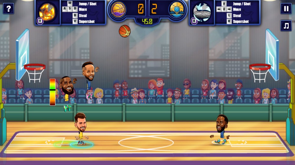 Basketball Stars é um jogo multiplayer dos mesmos criadores de Football Legends — Foto: Reprodução/Rafael Monteiro