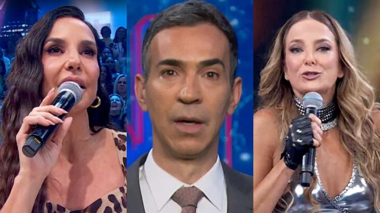 Ivete Sangalo fala no 'Domingão' sobre intimidade de Ticiane Pinheiro e César Tralli: 'Você mordia'