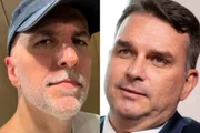 Antonio Tabet e Flávio Bolsonaro