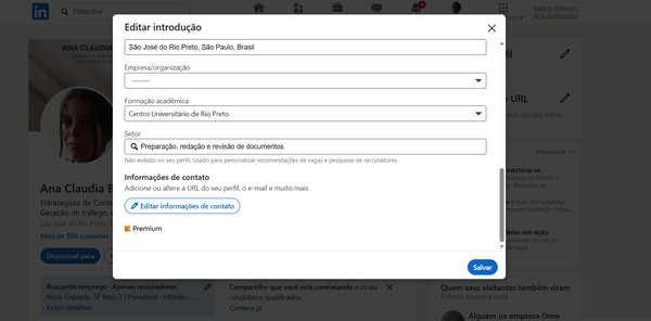 Como personalizar a URL do LinkedIn para facilitar buscas e candidaturas