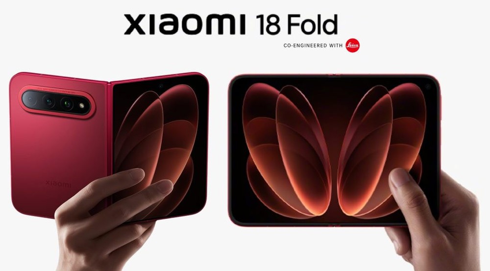 Xiaomi 18 Fold combina tela externa de 5,38 polegadas com painel interno de 7,58 polegadas e brilho de até 4.000 nits — Foto: Divulgação/Xiaomi