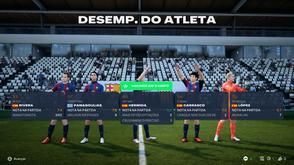 Categoria de base no Modo Carreira do EA FC 27 — Foto: Luccas Melo/TechTudo