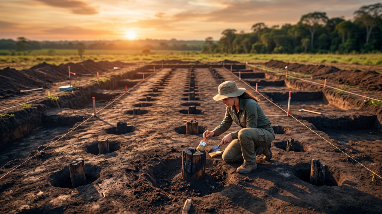 Arqueólogos estudaram os buracos de poste de uma aldeia guarani e reconstituíram uma casa comunal de 40 metros onde dormiam 15 famílias, com o mesmo princípio de ventilação cruzada que o arquiteto cobra caro hoje