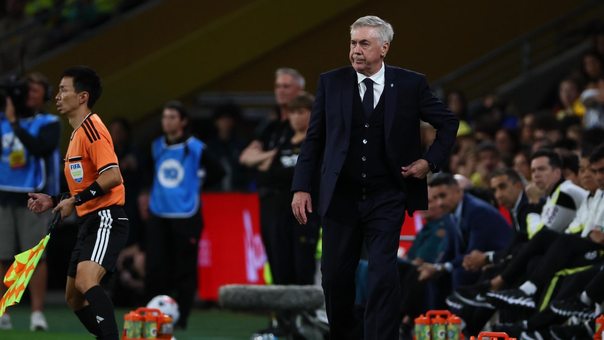 Ancelotti justifica escolha por Vini Jr. em pênalti e destaca espaço para jovens: ’São muito bons’