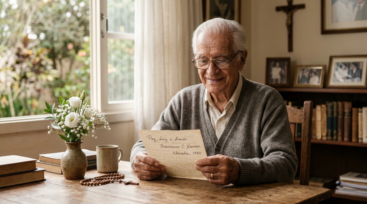 Chico Xavier: “Não espere para dar flores àqueles que a vida ainda te permite conviver”