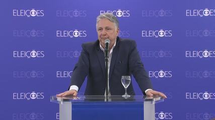 Anthony Garotinho, candidato do Republicanos ao governo do Rio, fala após debate da Globo