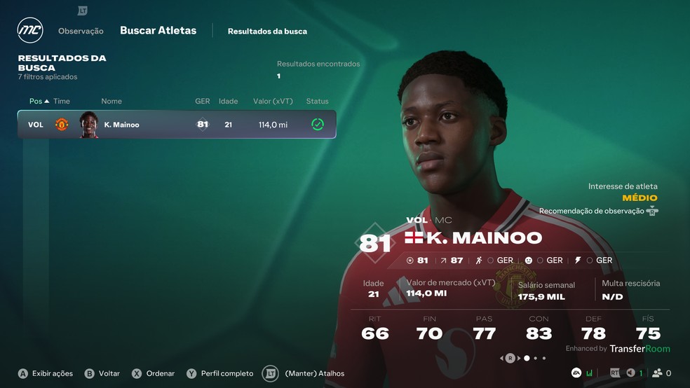 EA FC 27: 10 volantes mais promissores para contratar no Modo Carreira