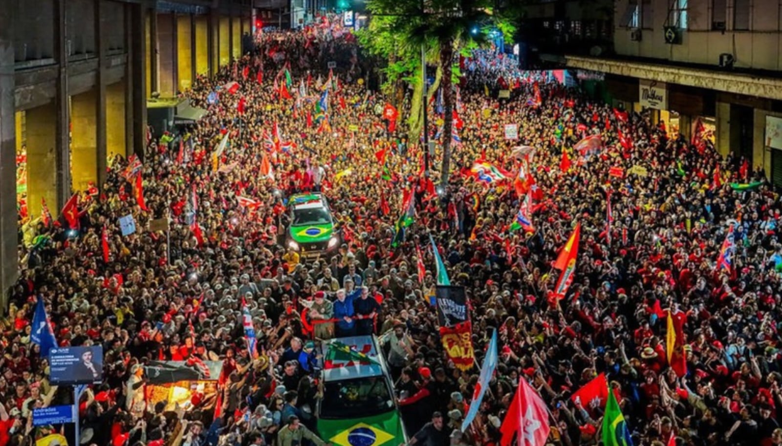 Manifestações ocorreram no último fim de semana em vários pontos do país Ricardo Stuckert/Campanha Lula - 19.10.2026