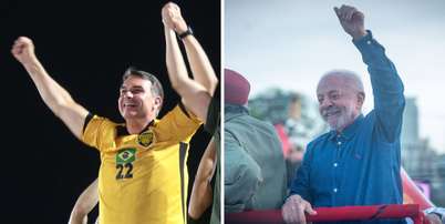 Pesquisa Palver: Fl&aacute;vio Bolsonaro tem 50% e Lula, 48% no 2&ordm; turno; candidatos est&atilde;o em empate t&eacute;cnico Foto: Montagem: Fotos: Estad&atilde;o Conte&uacute;do