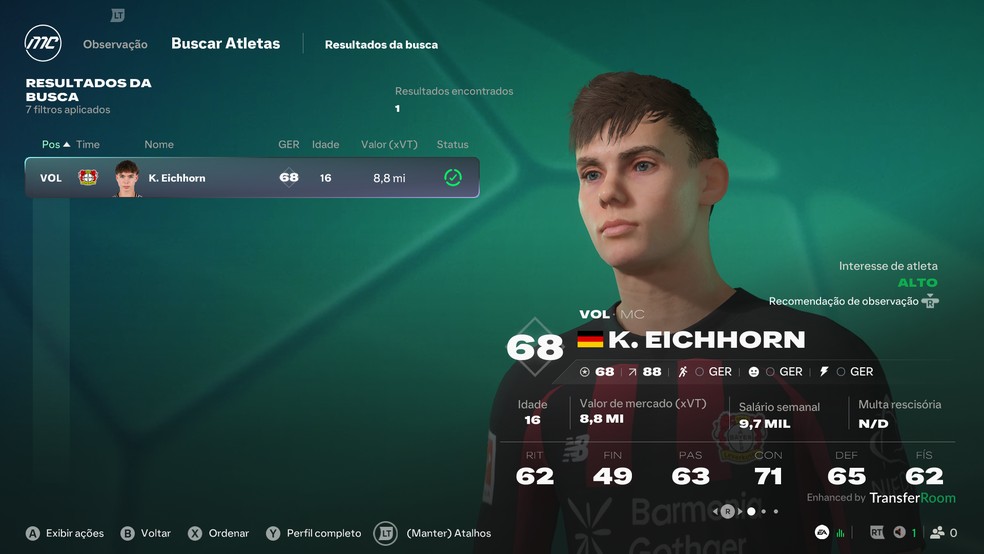 EA FC 27: 10 volantes mais promissores para contratar no Modo Carreira