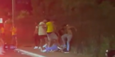 Homem aparece sendo espancado em vídeo que teria sido feito em Rio Verde, em Goiás, após vitória de Lula Foto: Reprodução/X