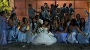 Noivo viraliza ap&oacute;s trend dar errado e acertar a cabe&ccedil;a da noiva antes de festa de casamento