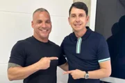 Carlão com o deputado federal Juninho do Pneu, do PSDB