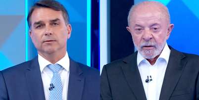 Flávio Bolsonaro (PL) e Luiz Inácio Lula da Silva (PT) Foto: