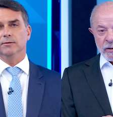 Flávio Bolsonaro (PL) e Luiz Inácio Lula da Silva (PT) Foto: