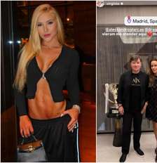 Médico atende Virginia Fonseca em Madri e ganha camisa de Vini Jr. Foto: Reprodução/Instagram