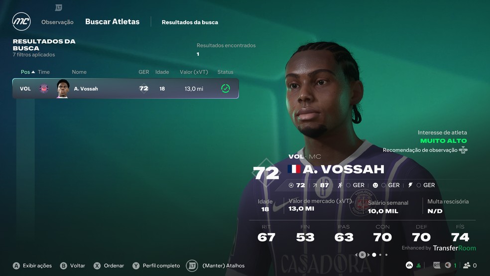 EA FC 27: 10 volantes mais promissores para contratar no Modo Carreira